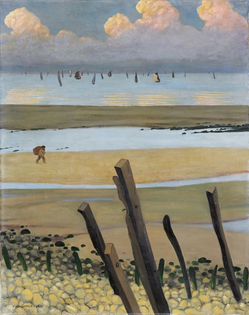 Bassa marea a Villerville, 1922